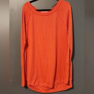 Free People waffle knit shirt